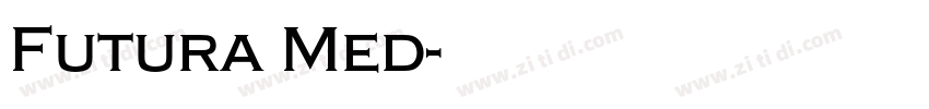 Futura Med字体转换